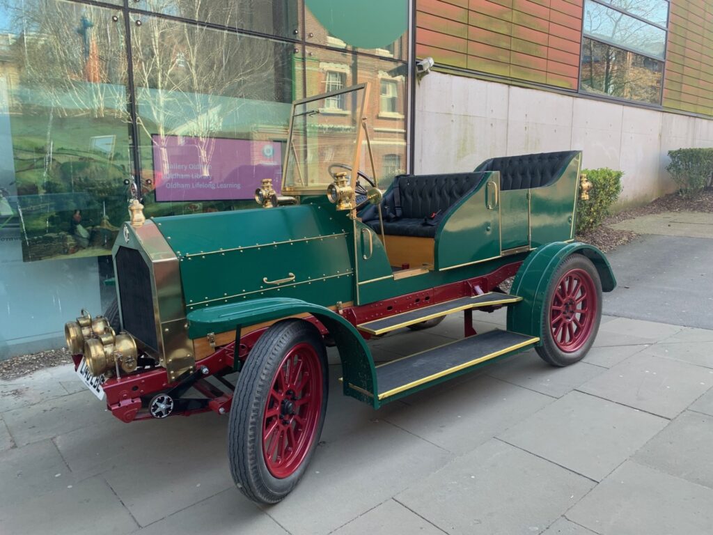 A replica of The Eclipse Machine Company’s 1910 model created by Frank Rothwell, owner of Oldham Athletic Football Club